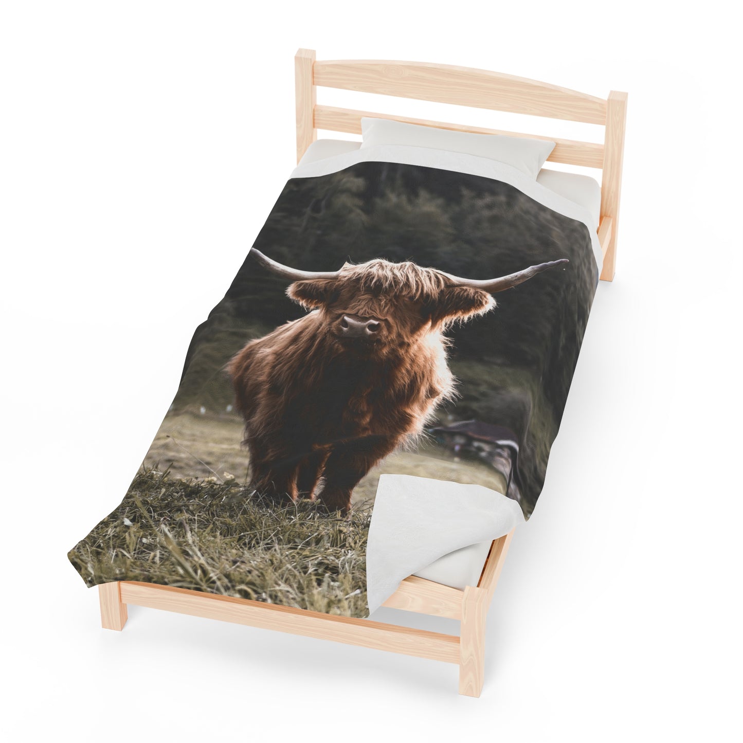 Highland Cow Plush Blanket