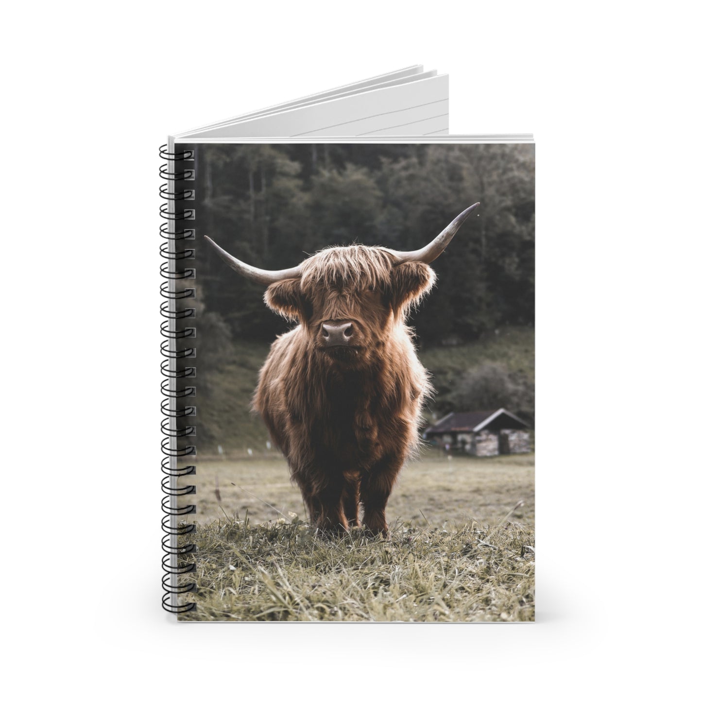 Spiral Notebook highland cow note pad book