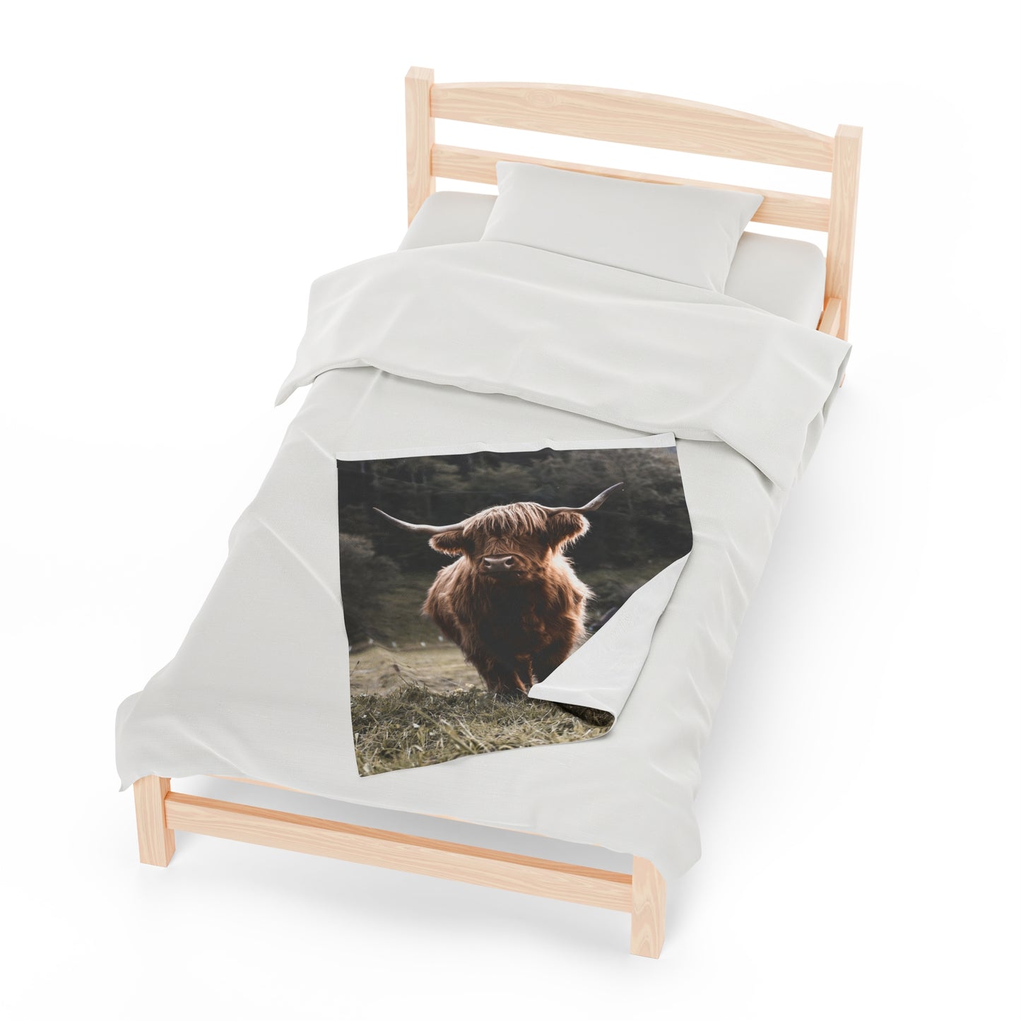 Highland Cow Plush Blanket