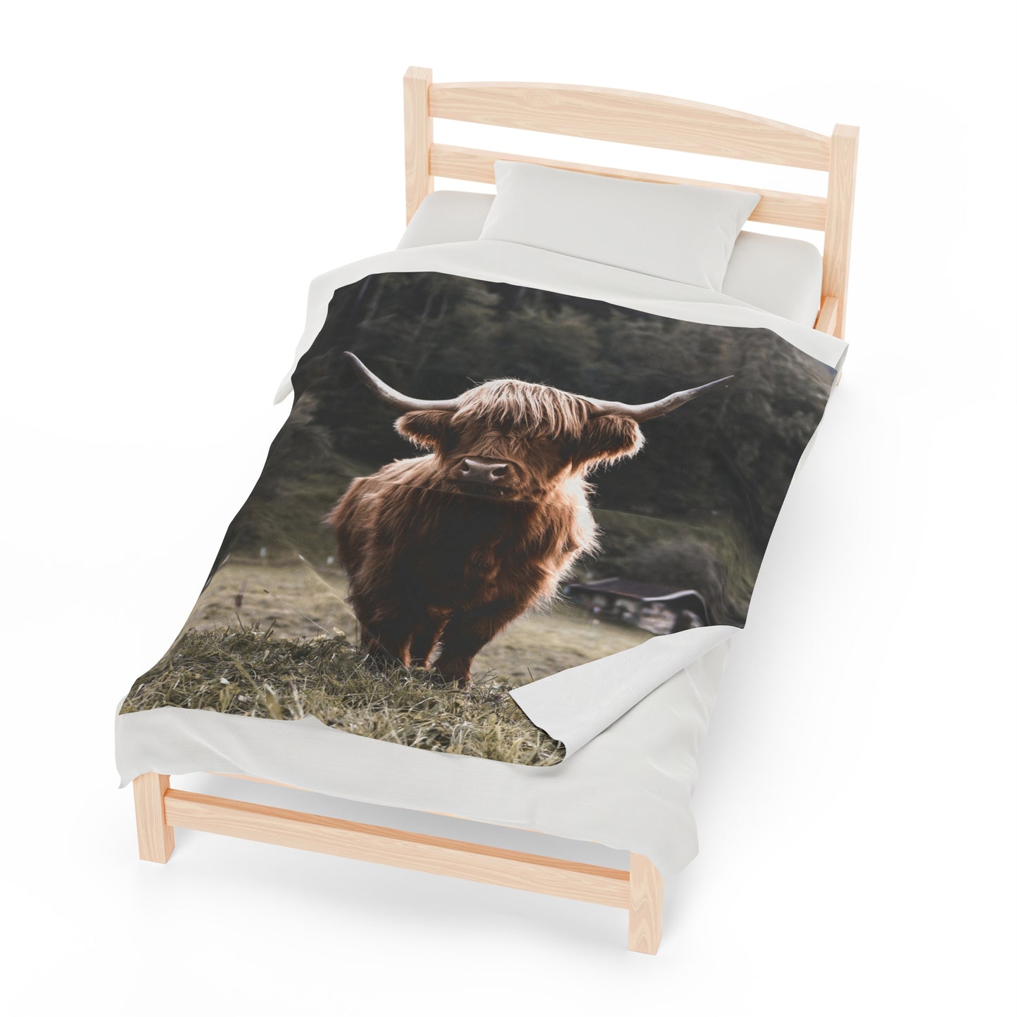 Highland Cow Plush Blanket