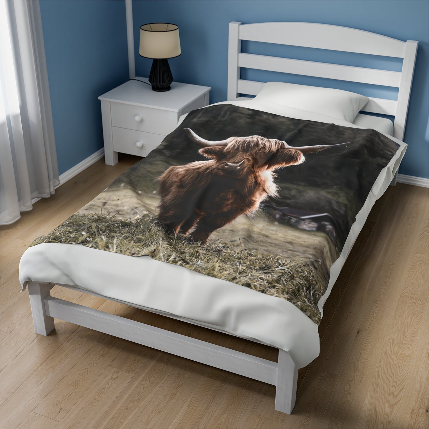 Highland Cow Plush Blanket